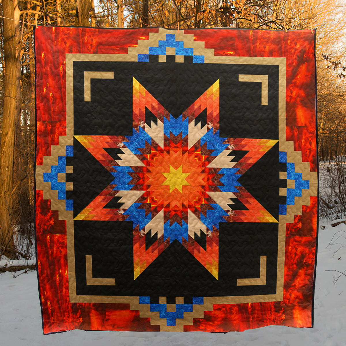 Native American Inspired Star Art Quilt TL01032301BL