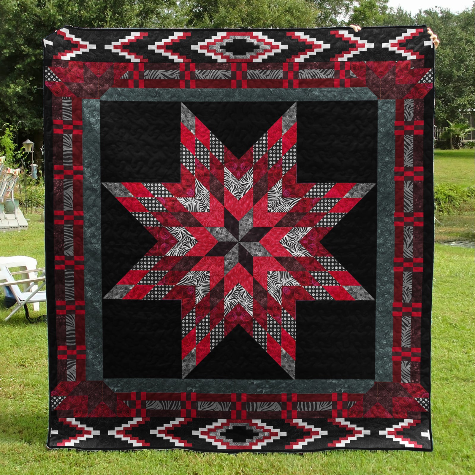 Native American Inspired Star Art Quilt TL02032303BL