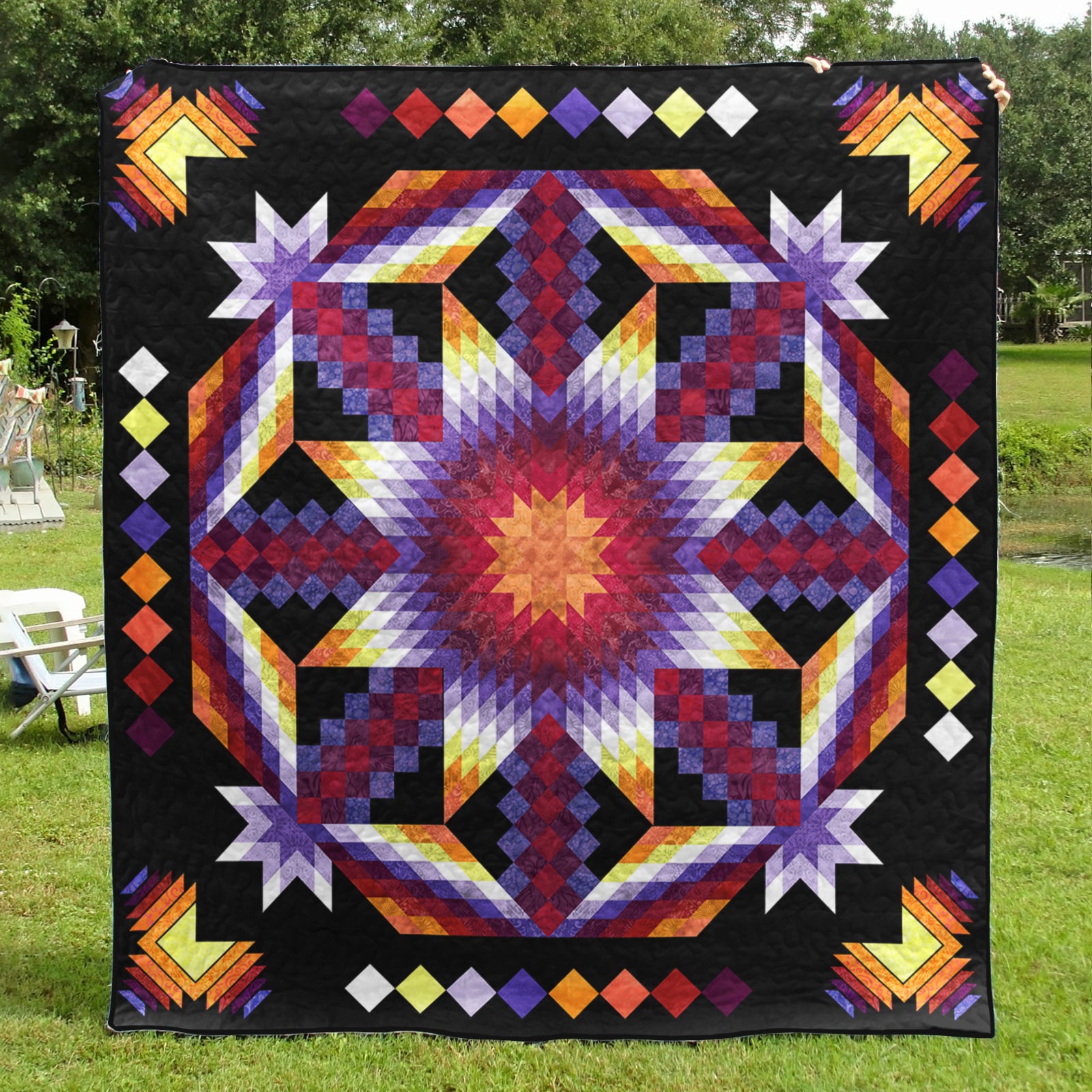 Native American Inspired Lakota Star Art Quilt TL250502Y