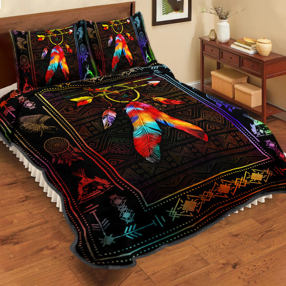 Native American Inspired Quilt Bed Set TL041011