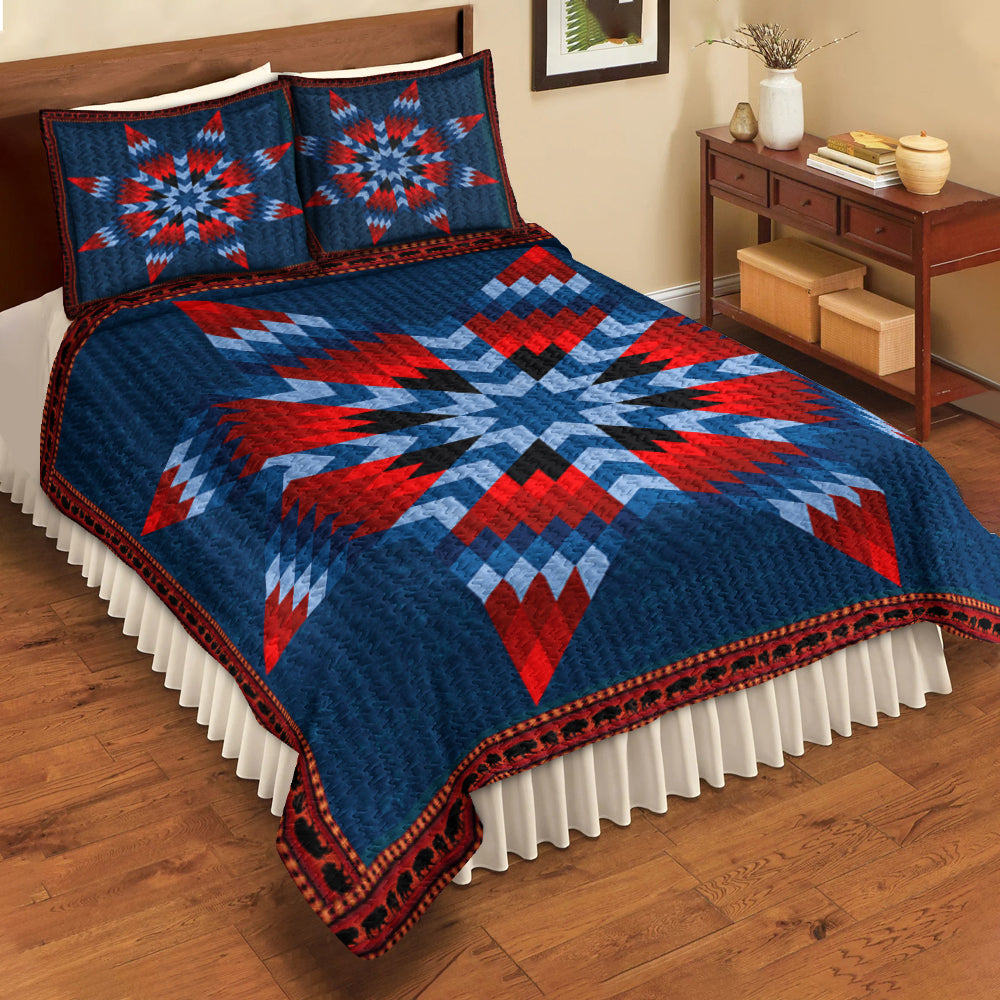 Native American Inspired Star Quilt Bed Set HN270502MBS