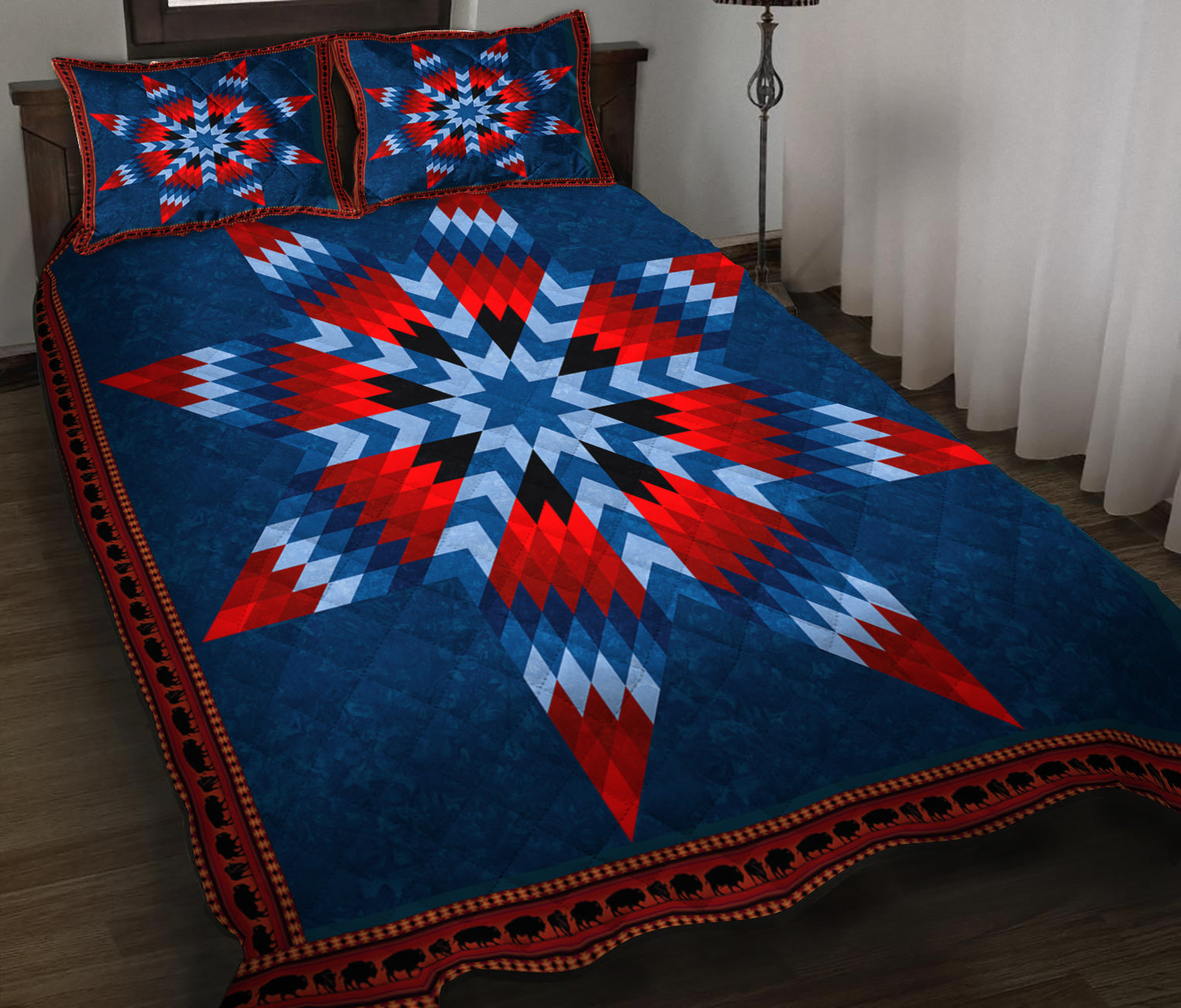Native American Inspired Star Quilt Bed Set HN270502MBS