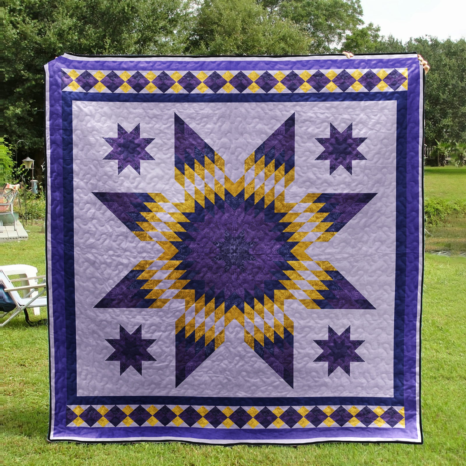 Native American Inspired Star Art Quilt TN270504D