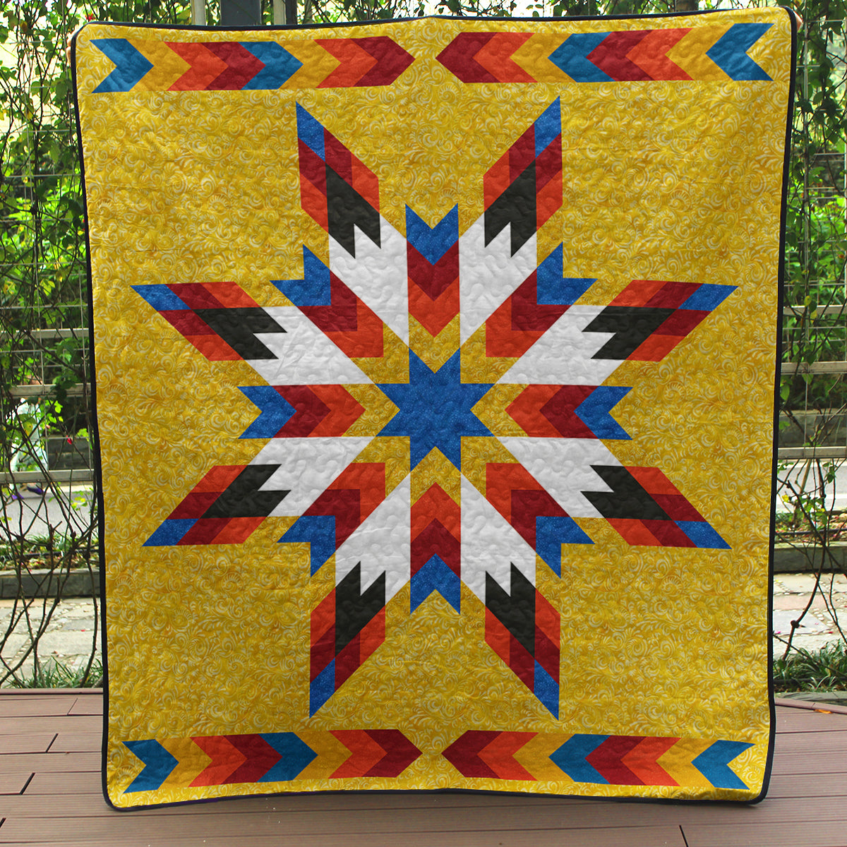 Native American Inspired Star Art Quilt HN270503M