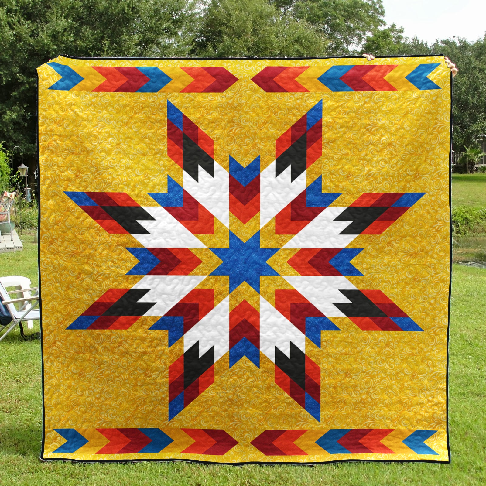 Native American Inspired Star Art Quilt HN270503M