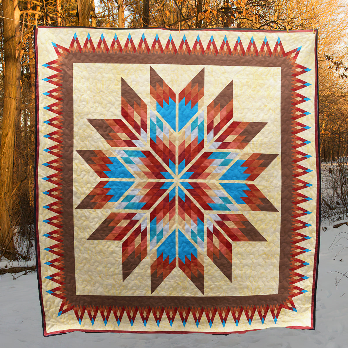 Native American Inspired Star Art Quilt HN250504M