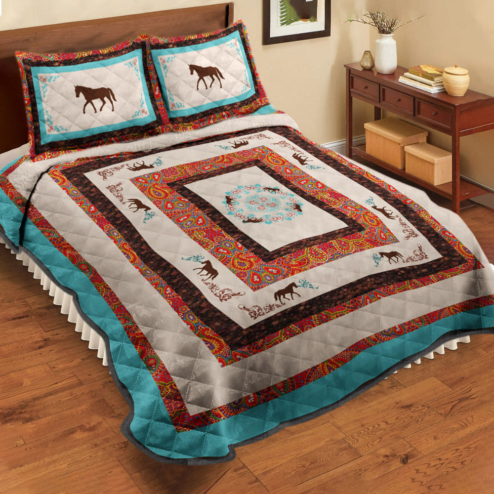 Rustic Horse CLA2709183B Quilt Bed Set