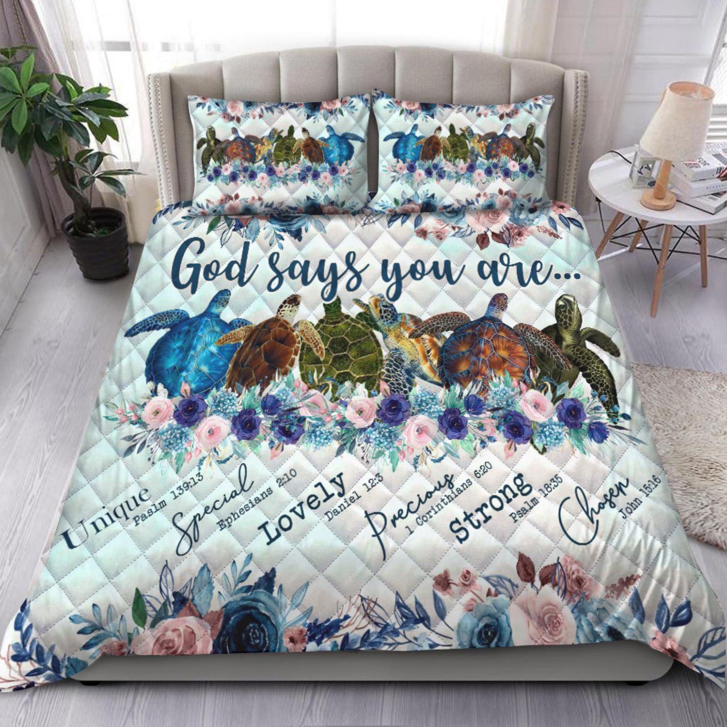 Turtle God Says You Are Quilt Bed Set ND011007