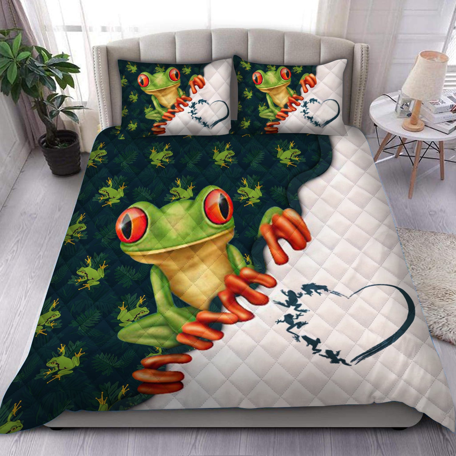 Frog Quilt Bed Set HM300901T