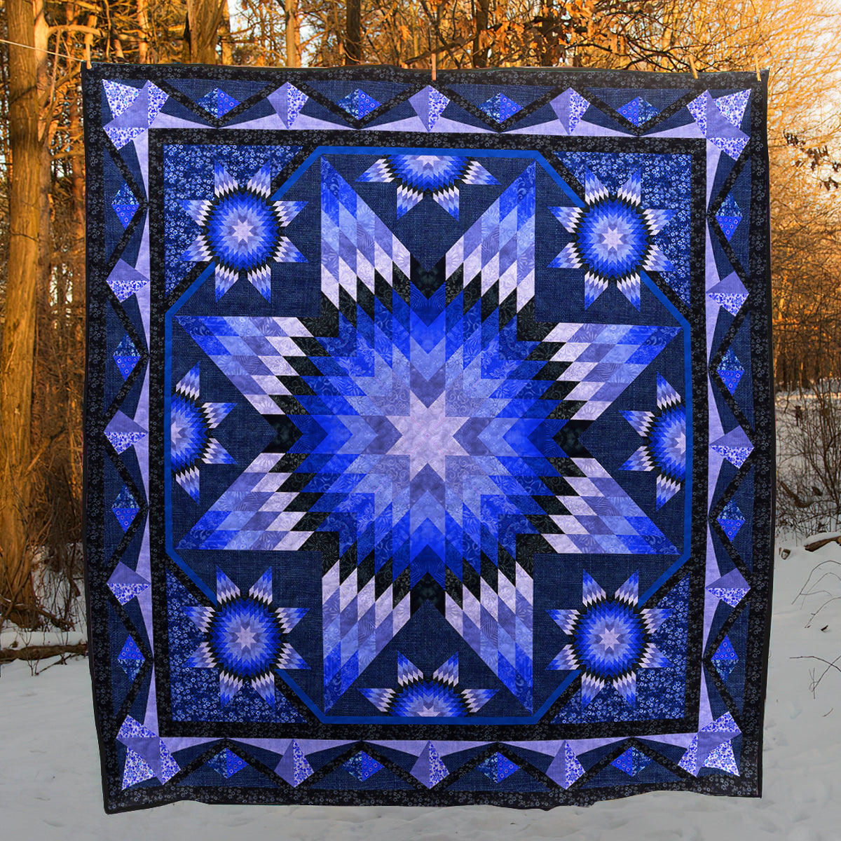 Native American Inspired Star Art Quilt HM27022303BL