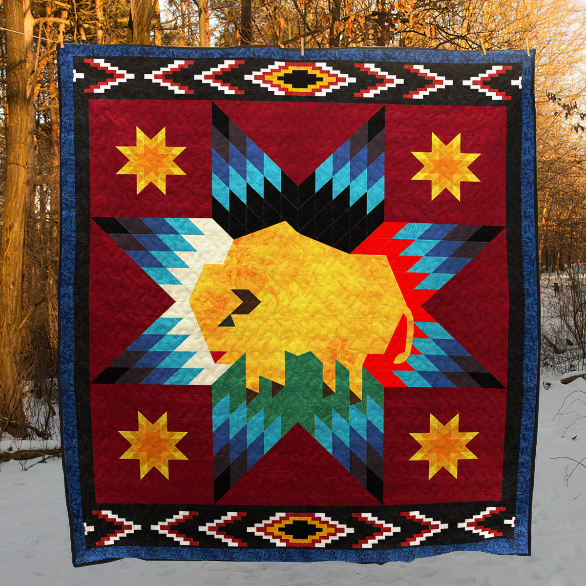 Native American Inspired Art Quilt HM27022304BL